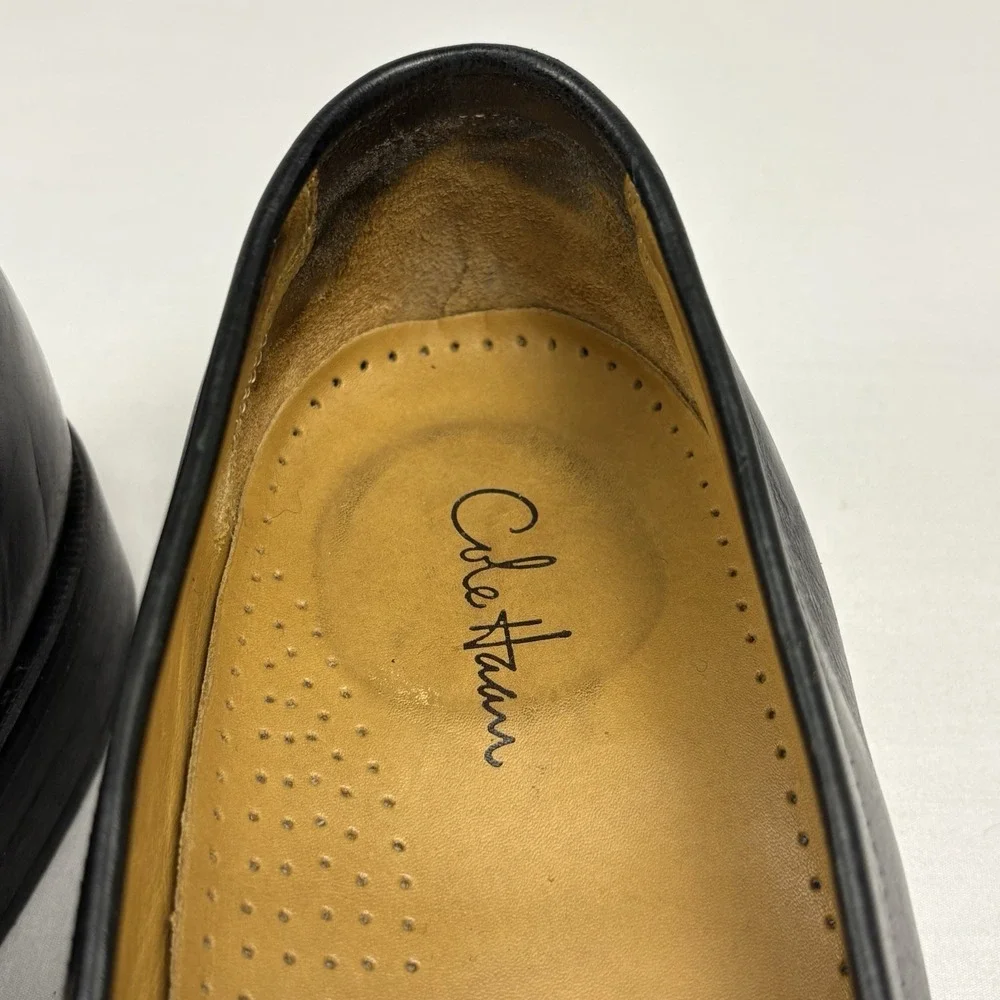 COLE HAAN/NIKEAIR Penny Loafers 10M Black Leather Goodyear Welted EUC Preppy
